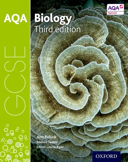 Identification tile for the AQA GCSE Biology student book answers.