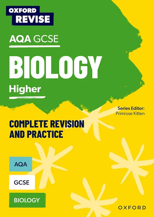 Identification tile for the Oxford Revise AQA GCSE Biology Higher guide.