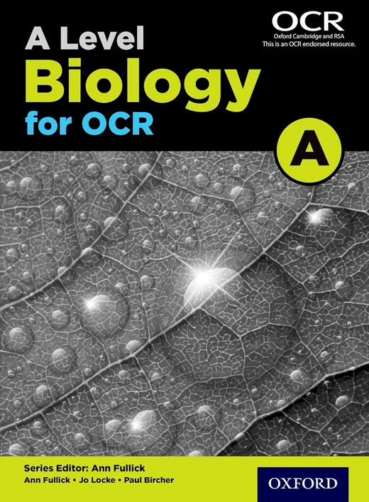 Identification tile for the OCR A Level Biology A student book answers.